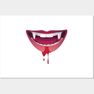 Vampire Mouth Mask Design, Vector, Artwork Posters and Art